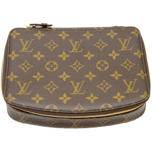 Louis Vuitton Pochette Monte Carlo Jewelry Box Monogram Canvas Brown